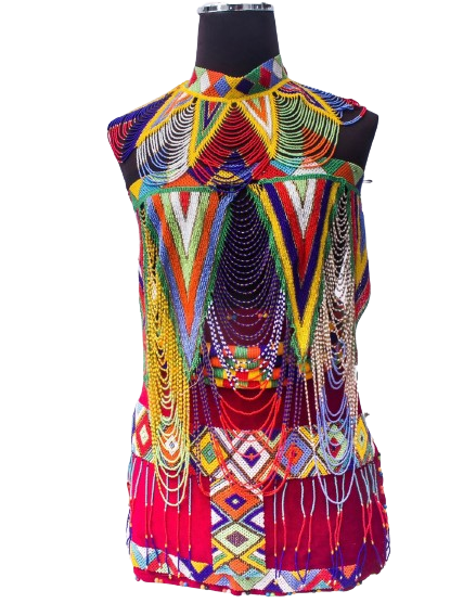 Apron Beadwork Neckpiece Set