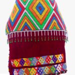 Maroon Beaded Skirt